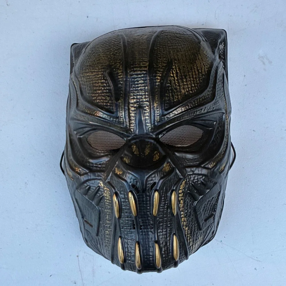 Marvel Black Panther Killmonger Costume Mask Kids Halloween Cosplay